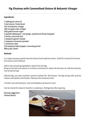 Fig Chutney with Caramelised Onion and Balsamic Vinegar. Free printable recipe and detailed instructions. DIY preserves. Make your own!